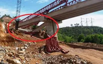 Sập 3 dầm cầu trên dự án cao tốc La Sơn-Túy Loan do lỗi của nhà thầu