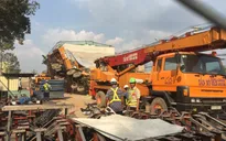 Sập cần cẩu công trình Metro Bến Thành - Suối Tiên