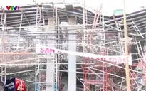Hiện trường vụ sập giàn giáo tại Vũng Tàu khiến 2 người tử vong