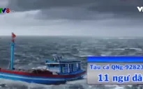 Đã tiếp cận cứu 11 ngư dân Quảng Ngãi bị trôi dạt trên biển