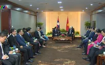 Tổng Bí thư tiếp thân mật Chủ tịch Hội Hữu nghị Lào - Việt Nam