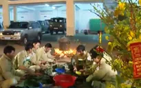 Tết sớm trên công trường truyền tải điện Việt - Lào