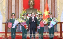 Thăng quân hàm cấp Thượng tướng cho 4 sĩ quan Quân đội