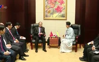 Thủ tướng Nguyễn Xuân Phúc hội kiến Cố vấn Nhà nước Myanmar