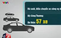 Bộ NN&PTNT và Bộ Công thương thừa 233 xe công vụ