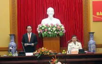 Chủ tịch nước Trần Đại Quang bàn giao công tác Bộ Công an