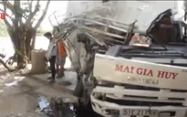 Vượt ẩu, xe đông lạnh gây tai nạn nghiêm trọng