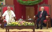 Tổng Bí thư Nguyễn Phú Trọng tiếp Thủ tướng Ấn Độ