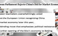 “Phán quyết của Europarl là đòn giáng mạnh vào các dự định tương lai của Trung Quốc”