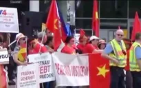 Biểu tình tại Đức yêu cầu Trung Quốc thực thi phán quyết của Tòa Trọng tài