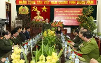 Bộ trưởng Bộ Công an Trần Đại Quang thăm và chúc Tết Công an tỉnh Vĩnh Phúc