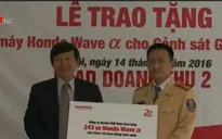 Cảnh sát giao thông được trao tặng thêm 243 xe máy