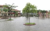 Mưa lớn gây ngập cục bộ nhiều tuyến đường tại Hà Tĩnh