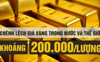 Chênh lệch giá vàng trong nước và thế giới thấp nhất trong vòng 5 năm