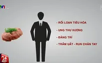Nguy cơ ung thư xương khi ăn thịt heo chứa thuốc an thần