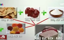 Phát hoảng với quy trình làm ra patê, xúc xích bẩn