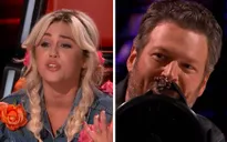 The Voice Mỹ: Miley Cyrus làm tắc kè hoa, Blake Shelton bắc loa trên ghế nóng