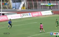 VIDEO: Bàn thắng mở tỉ số của Văn Ngọ (CLB Sài Gòn) vào lưới XSKT Cần Thơ