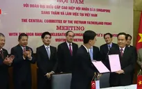 Ủy ban Trung ương Mặt trận Tổ quốc Việt Nam tăng cường hợp tác với Hiệp hội Nhân dân Singapore