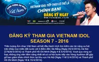 Cách thức đăng ký tham gia Vietnam Idol 2016