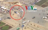 “Xe điên” đâm hàng loạt xe máy tại ngã tư Lê Duẩn - Đại Cồ Việt