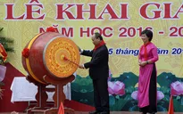 Thủ tướng đánh trống khai giảng năm học mới tại trường Nguyễn Đình Chiểu