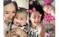 Chương Tử Di vỡ òa hạnh phúc khi con gái đã biết gọi mẹ