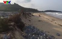 Sạt lở bờ biển nghiêm trọng tại Hà Tĩnh sau mưa bão