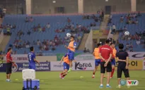 Ảnh: Các cầu thủ khởi động trước trận U22 Việt Nam - Tuyển các ngôi sao K-League