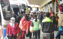 Người dân đã bắt đầu về quê nghỉ Tết