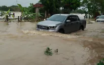 Mưa lớn, nhiều nơi tại Thanh Hóa ngập trong biển nước
