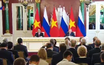 Chủ tịch nước Trần Đại Quang và Tổng thống V. Putin gặp gỡ báo chí