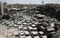 Thành phố Mosul (Iraq) đổ nát sau khi được giải phóng