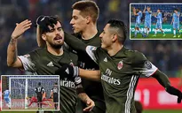 Vòng 24 Serie A: Lazio chia điểm cùng Milan trong trận cầu kịch tính