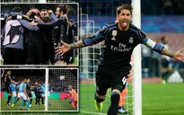 Sergio Ramos tỏa sáng, Real Madrid tái lập chiến thắng lượt đi ngay tại San Paolo