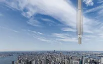 Độc đáo nhà xây từ... trên trời xuống