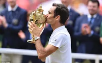Ảnh: Những khoảnh khắc ấn tượng trong trận chung kết Wimbledon của Roger Federer