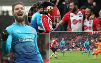 Chia điểm trước Southampton, Arsenal chưa thể tiến vào tốp 4