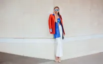 Quán quân Vietnam's Next Top Model Ngọc Châu phối đồ rực rỡ xuống phố đón Tết