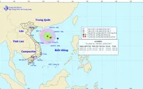 Áp thấp nhiệt đới cách quần đảo Hoàng Sa 130 km