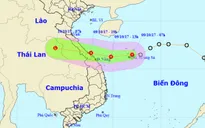 Chiều nay (9/10), tâm áp thấp nhiệt đới trên vùng biển Quảng Bình - Đà Nẵng