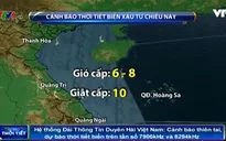 Áp thấp nhiệt đới gây mưa giông, gió mạnh trên biển