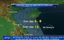 Áp thấp nhiệt đới hướng thẳng về đất liền phía Bắc miền Trung