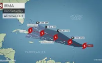 Siêu bão Irma mạnh lên cấp 5