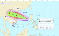 Bão số 10 tăng cấp liên tục, di chuyển hướng Tây Tây Bắc