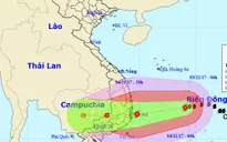 Bão số 12 tiếp tục mạnh lên, hướng vào Khánh Hòa - Ninh Thuận