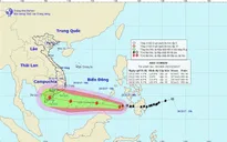 Bão Tembin tiến gần vào Biển Đông