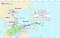 Bão số 15 di chuyển theo hướng Tây Tây Nam, mỗi giờ đi được khoảng 15-20km