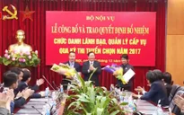 Bộ Nội vụ công bố kết quả thi tuyển chức danh quản lý cấp vụ