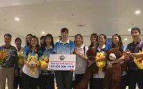 ĐT bóng chuyền nữ U23 Việt Nam trở về sau tấm HCĐ giải Vô địch châu Á